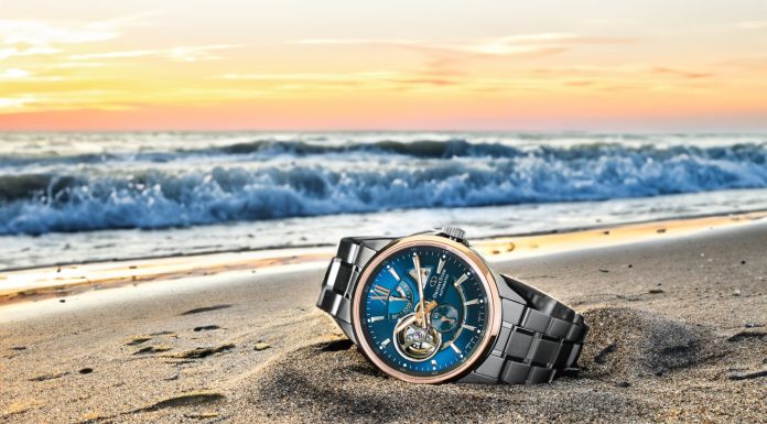 Orient Star 900 darabos limitált pink gold Modern Skeleton különlegesség, a japán órakészítés esszenciája RE-AV0120L