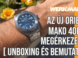 Az új Orient Mako 40mm megérkezett – Unboxing és bemutató Orient Mako 40mm