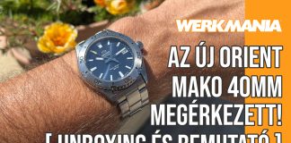 Az új Orient Mako 40mm megérkezett – Unboxing és bemutató Orient Mako 40mm