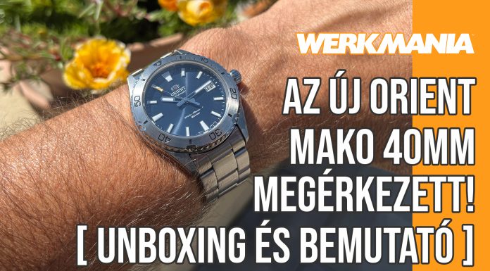 Az új Orient Mako 40mm megérkezett – Unboxing és bemutató Orient Mako 40mm