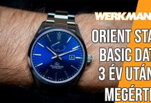 Orient Star Basic Date tartós teszt 3 év után – megérte? Orient Star Basic Date