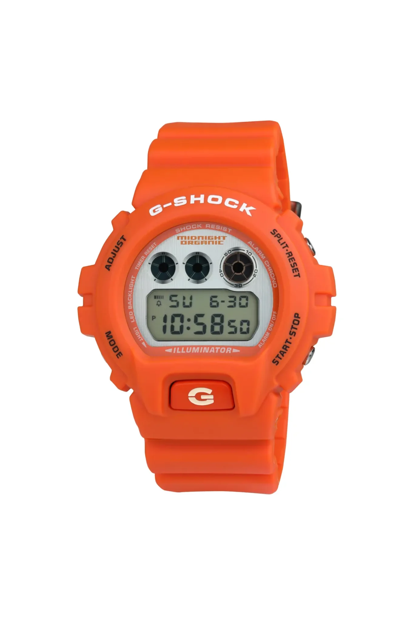 A Midnight Organic x G-Shock DW6900MO26-4 teljes nézetben