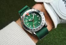 Vaer G2 Fairway GMT: 39 mm-es golfihletésű kvarcóra Vaer G2 Fairway GMT