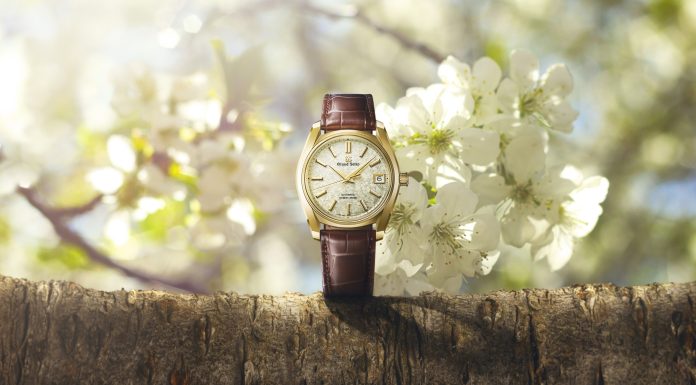 Grand Seiko SBGH376: sárga arany tok, lehelletnyi zöld számlap
