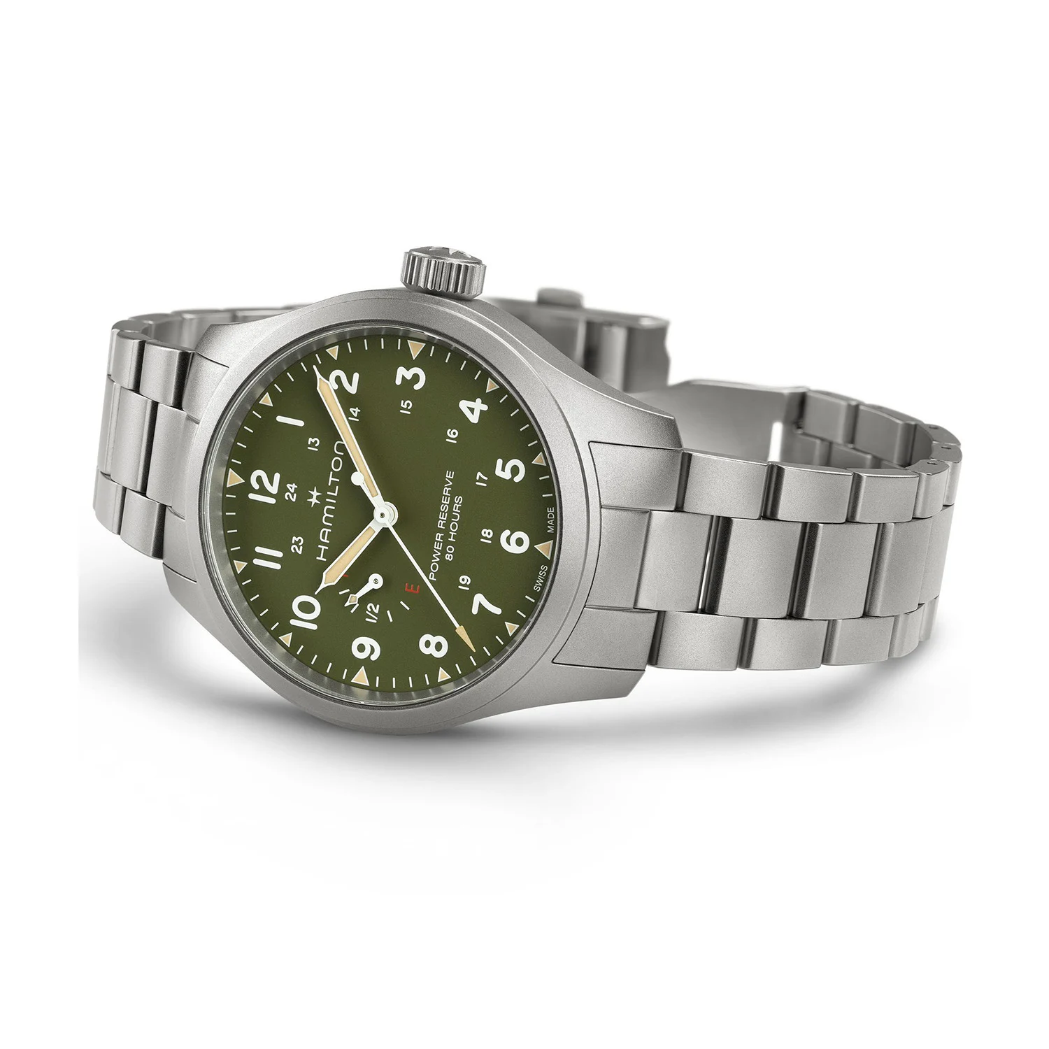 Hamilton Khaki Field Power Reserve 40mm kék számlappal