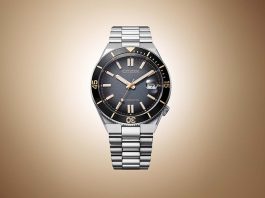 Citizen Tsuyosa Shore Time Slip Limited Edition: fekete-arany új kiadás
