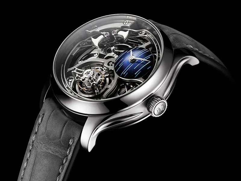 Endeavour Minute Repeater Cylindrical Tourbillon Skeleton Cosmic Rain