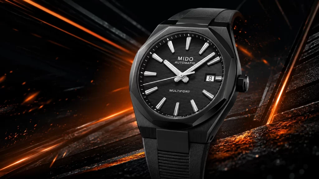Mido Multifort 8 One Crown Black PVD: új, teljesen fekete kivitel