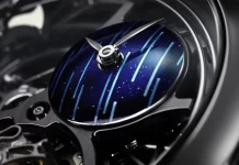 H. Moser & Cie. Endeavour Cosmic Rain: percütő és tourbillon egy tokban