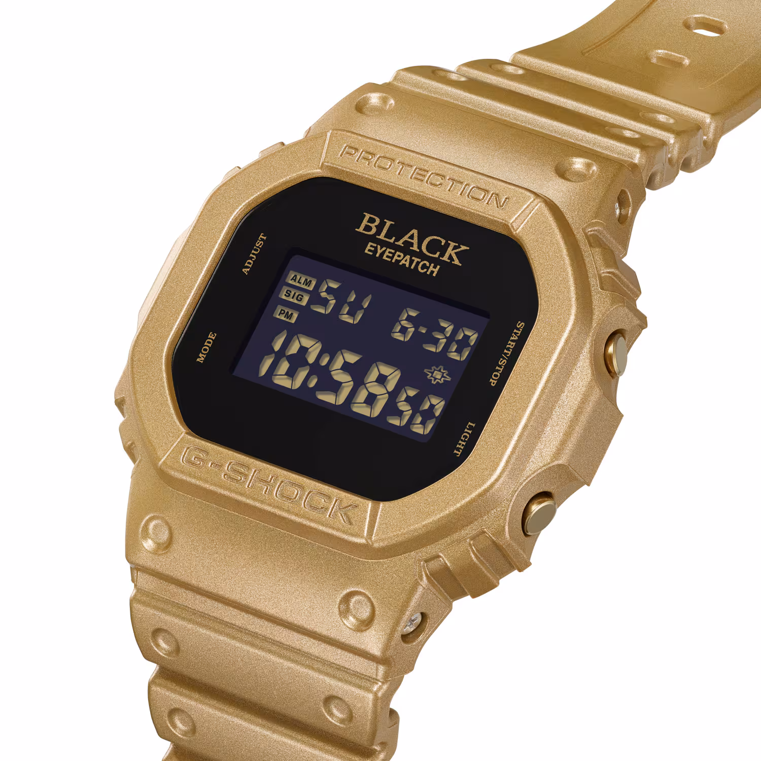 G-Shock x BlackEyePatch DW-5600BEP-9 – kijelző és előlap