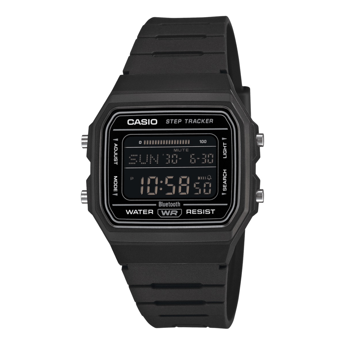 CASIO F-B100W: az F-91W visszatér, most Bluetooth-tal és lépésszámlálóval CASIO全新F-B100W系列輕巧亮相 經典復古數位設計注入現代科技靈魂