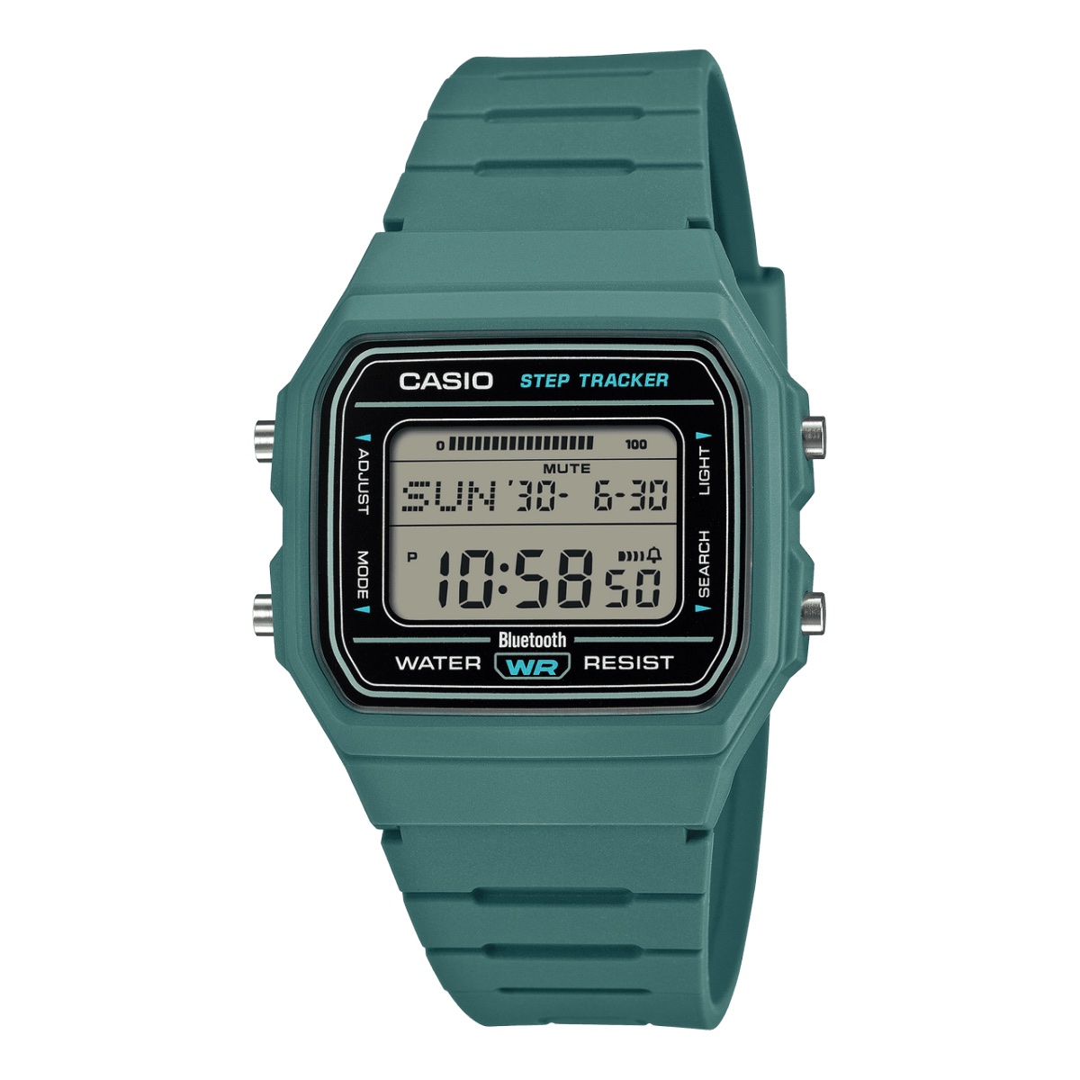 CASIO F-B100W: az F-91W visszatér, most Bluetooth-tal és lépésszámlálóval CASIO全新F-B100W系列輕巧亮相 經典復古數位設計注入現代科技靈魂