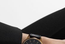 Nomos Orion Gold Neomatik „New Black”: sárga arany tok, mélyfekete számlap