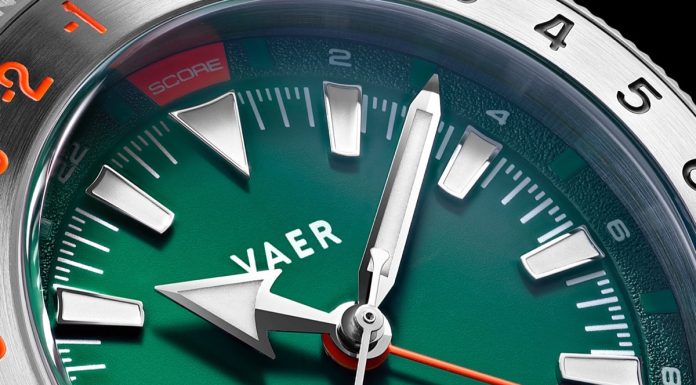 Vaer G2 Fairway GMT: golfpontszám a GMT-lünettán, 489 dollártól G2 Fairway GMT - 39mm USA Golf Watch
