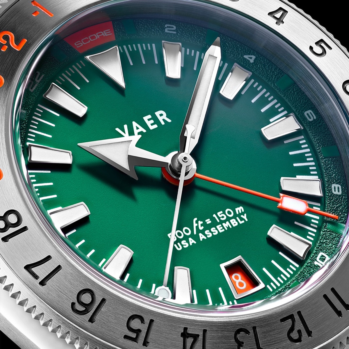 Vaer G2 Fairway GMT: golfpontszám a GMT-lünettán, 489 dollártól G2 Fairway GMT - 39mm USA Golf Watch