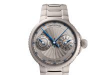 Chronoswiss PULSE GMT Silver Guilloché: 200 darabos titánóra két önálló időzónával