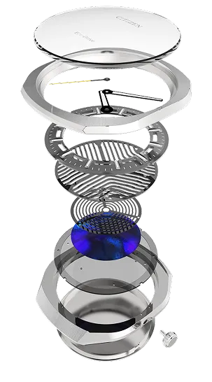 Citizen Eco-Drive Photon: könnyű évfordulós kiadás két limitált változatban Citizen Eco-Drive Photon – robbantott szerkezeti ábra