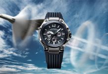 G-SHOCK GRAVITYMASTER GWR-B3000: új repülős modell TOUGH MVT.2 szerkezettel Casio G-SHOCK GRAVITYMASTER GWR-B3000 repülőgépes gyári sajtófotó