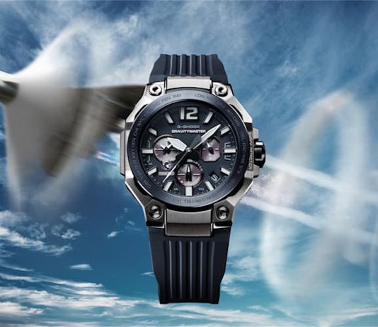G-SHOCK GRAVITYMASTER GWR-B3000: új repülős modell TOUGH MVT.2 szerkezettel Casio G-SHOCK GRAVITYMASTER GWR-B3000 repülőgépes gyári sajtófotó