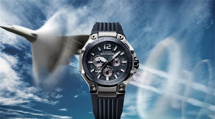 G-SHOCK GRAVITYMASTER GWR-B3000: új repülős modell TOUGH MVT.2 szerkezettel Casio G-SHOCK GRAVITYMASTER GWR-B3000 repülőgépes gyári sajtófotó
