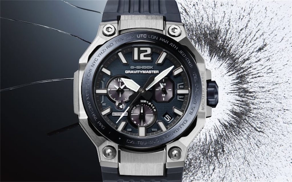 G-SHOCK GRAVITYMASTER GWR-B3000: új repülős modell TOUGH MVT.2 szerkezettel Casio G-SHOCK GRAVITYMASTER GWR-B3000 számlap és tok közelről