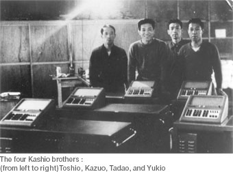 A négy Kashio fivér, a Casio alapítói