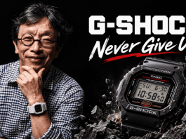 Törhetetlen – a G-Shock teljes története a háború utáni Japántól 2026-ig Ibe Kikuo és a klasszikus kocka G-Shock óra – Never Give Up kiemelt grafika