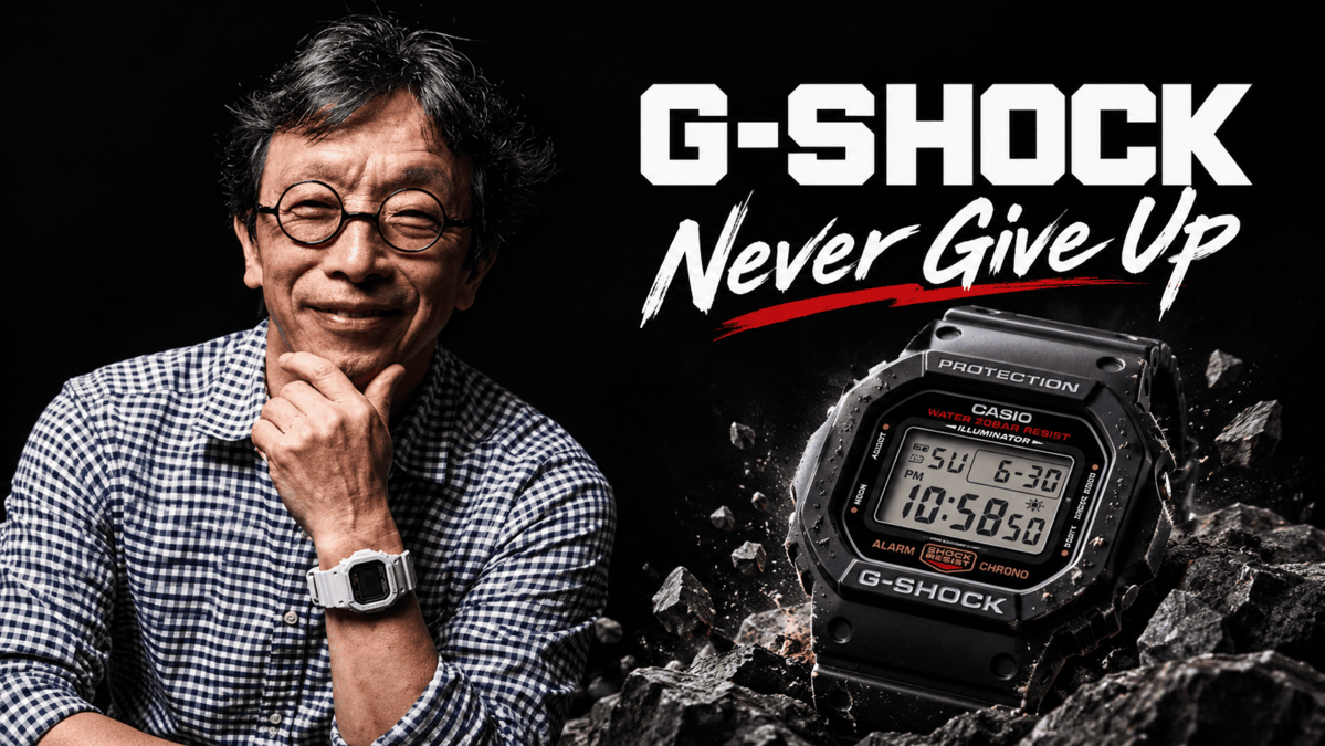 Ibe Kikuo, a G-Shock megalkotója és a Never Give Up G-Shock – a márka története