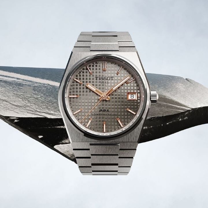Tissot PRX Powermatic 80 38 mm Grade 2 titánból
