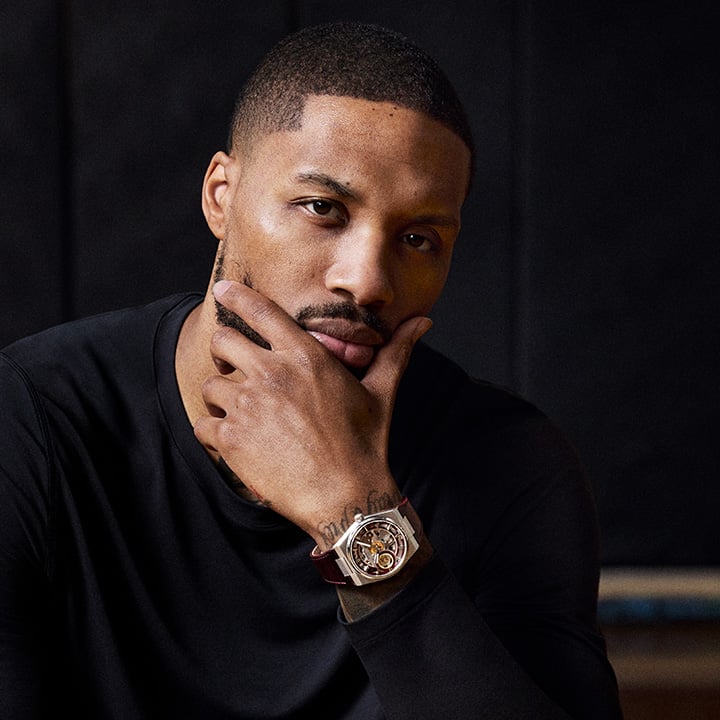 Tissot PRX Skeleton Damian Lillard Special Edition bordó számlappal