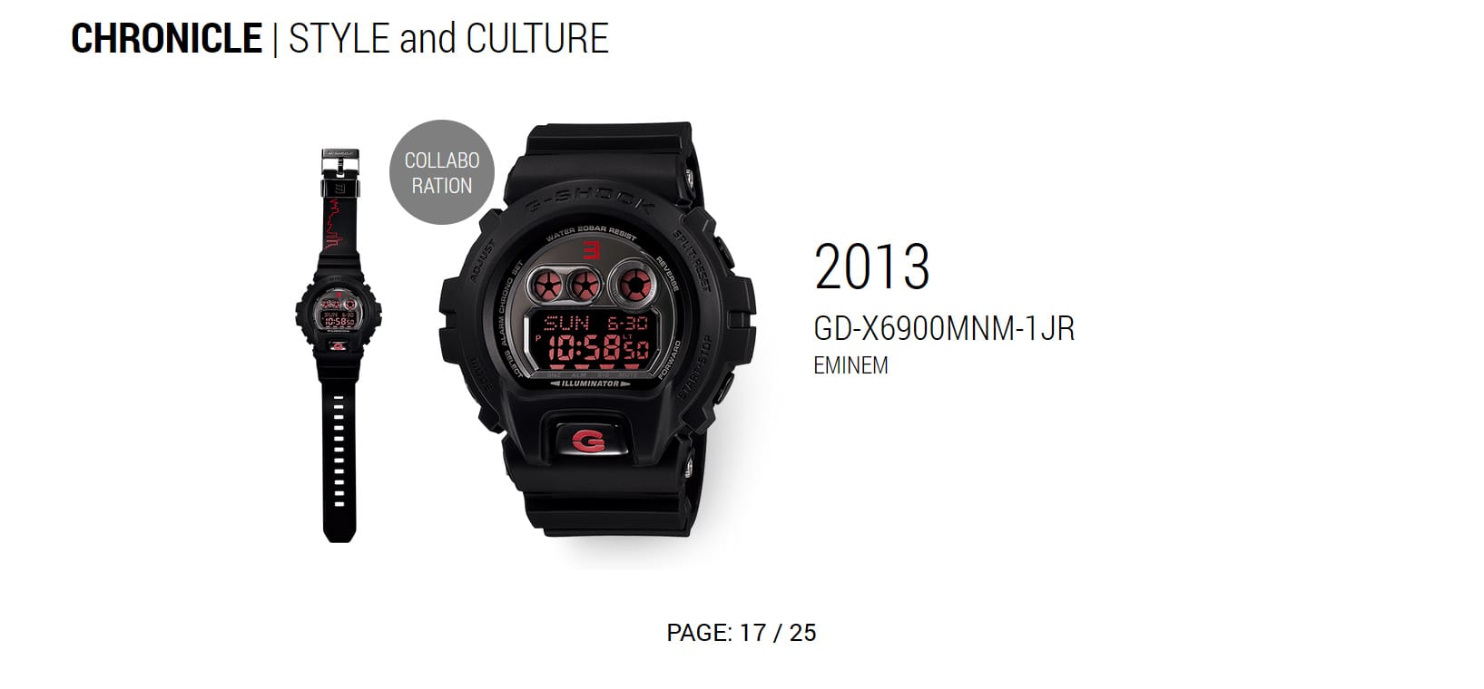 G-Shock GD-X6900MNM-1, az Eminemmel közös modell
