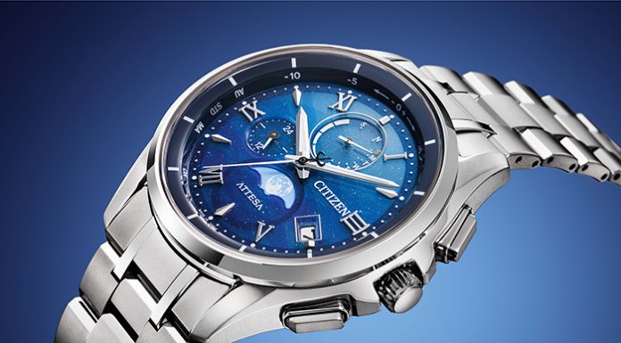 Citizen ATTESA EVER SINCE Limited Edition: téli reggel a számlapon, holdfázissal Citizen ATTESA EVER SINCE Limited Edition óra téli reggelt idéző számlappal