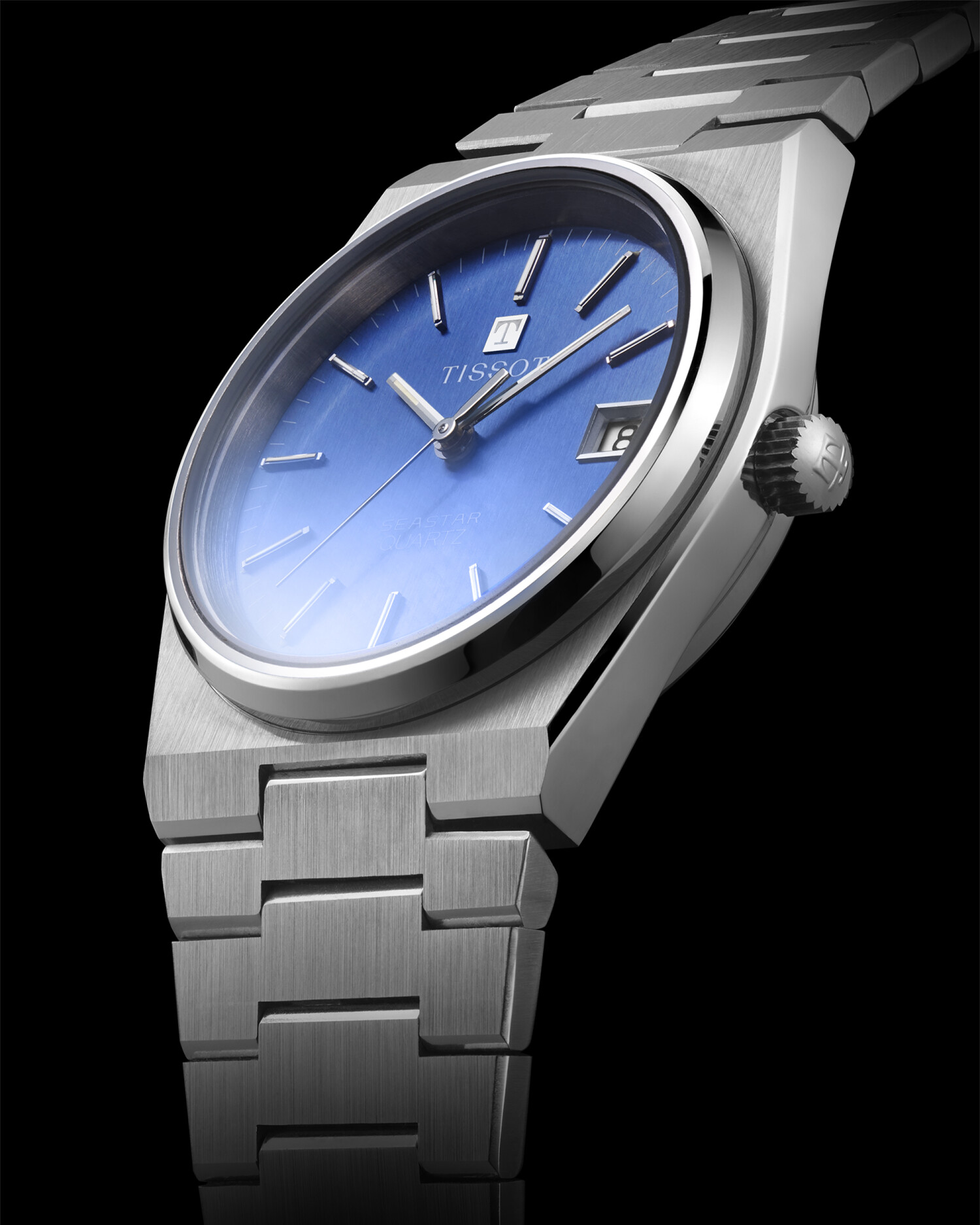 Tissot PRX integrált fémszíjjal