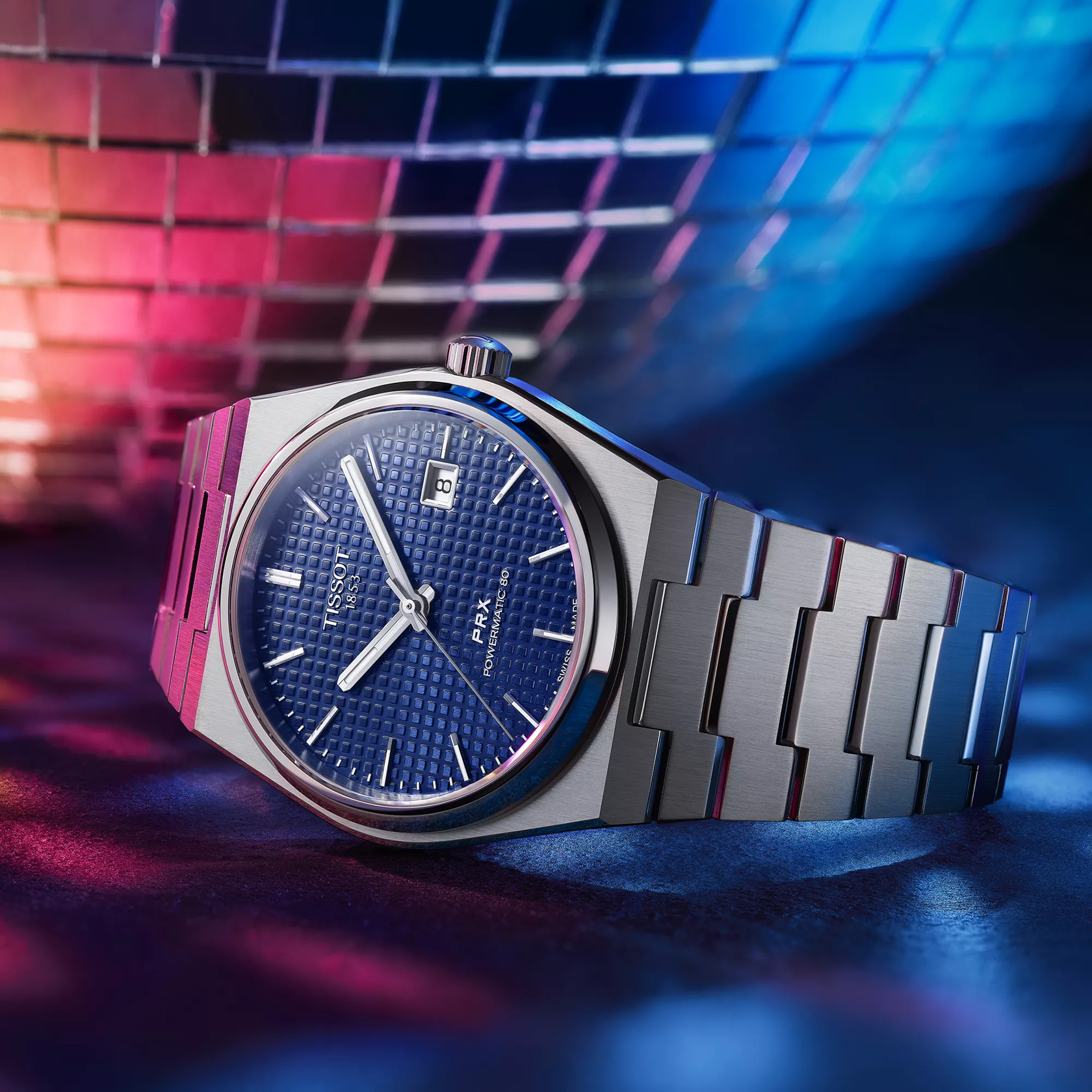 Tissot PRX Powermatic 80 kék számlappal