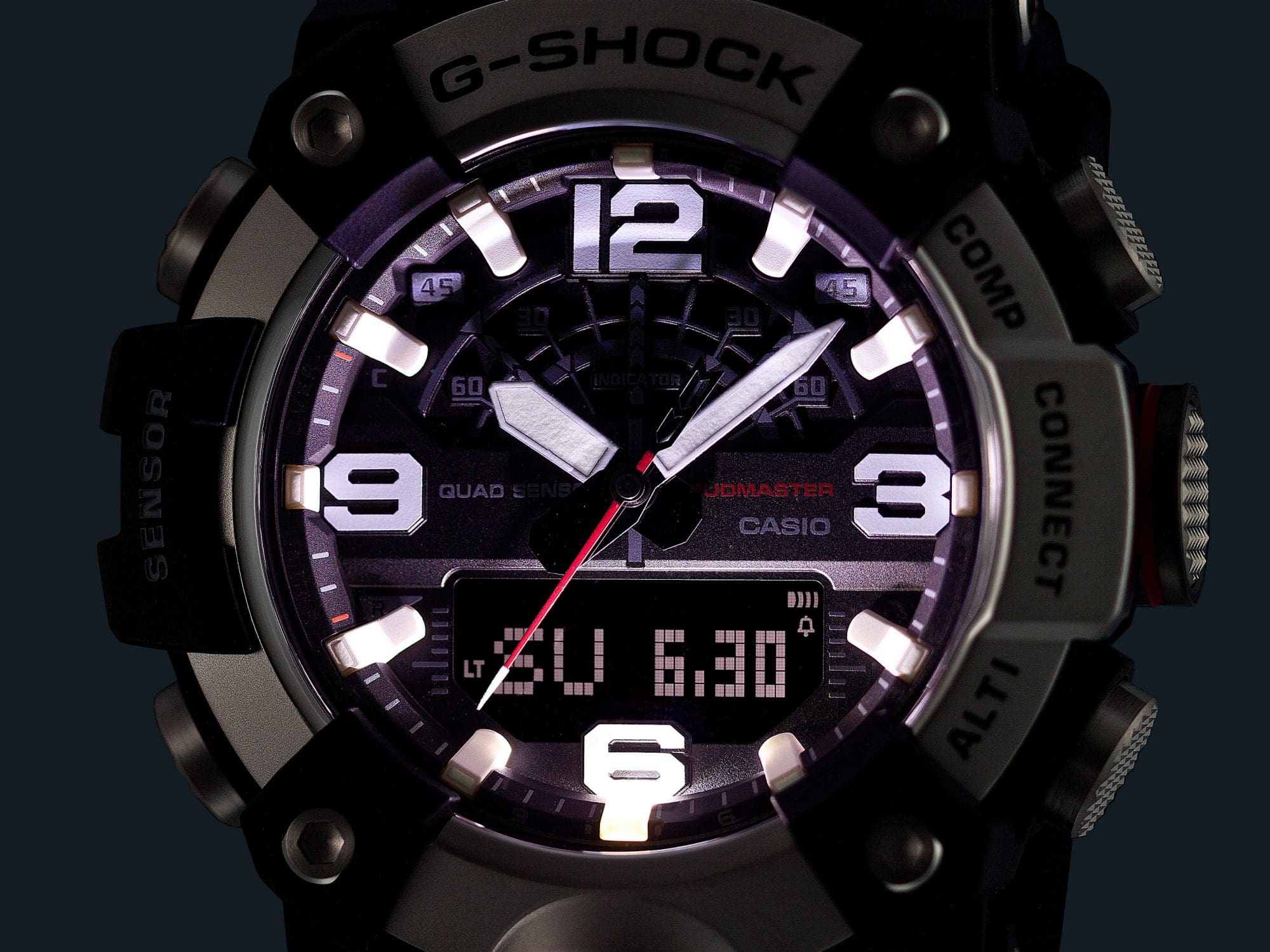G-Shock Mudmaster GG-B100XM: acél lünettát kapott a sár ura A GG-B100XM világító számlappal és kijelzővel