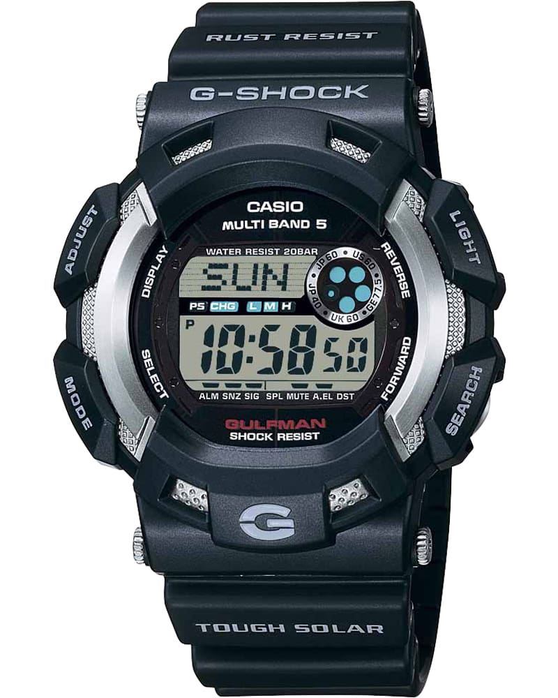 G-Shock GW-9100 Gulfman titán alkatrészekkel