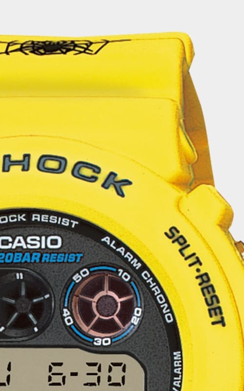 Sárga G-Shock DW-6900H-9 1995-ből