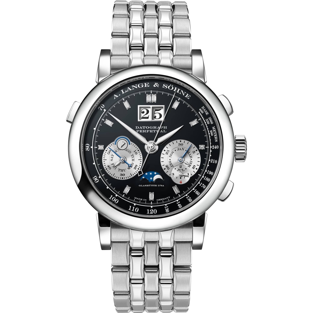 Vorderseite DATOGRAPH PERPETUAL in 950er Platin, Referenz 410.136 E