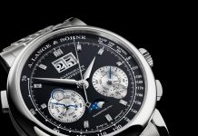 Platina, fekete számlap, gyémánt indexek: 50 darabos kiadással ünnepli a Lange a húszéves Datograph Perpetualt A. LANGE & SÖHNE Datograph Perpetual