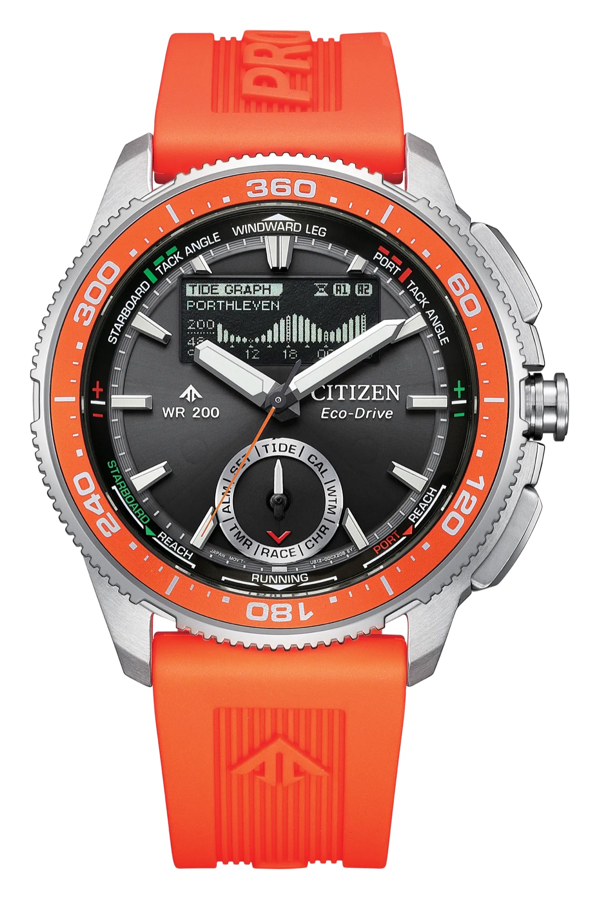Citizen Promaster WaveTracker JV3000: árapály-grafikon, versenyidőzítő és a digitális időt követő mutatók Promaster WaveTracker - view 1
