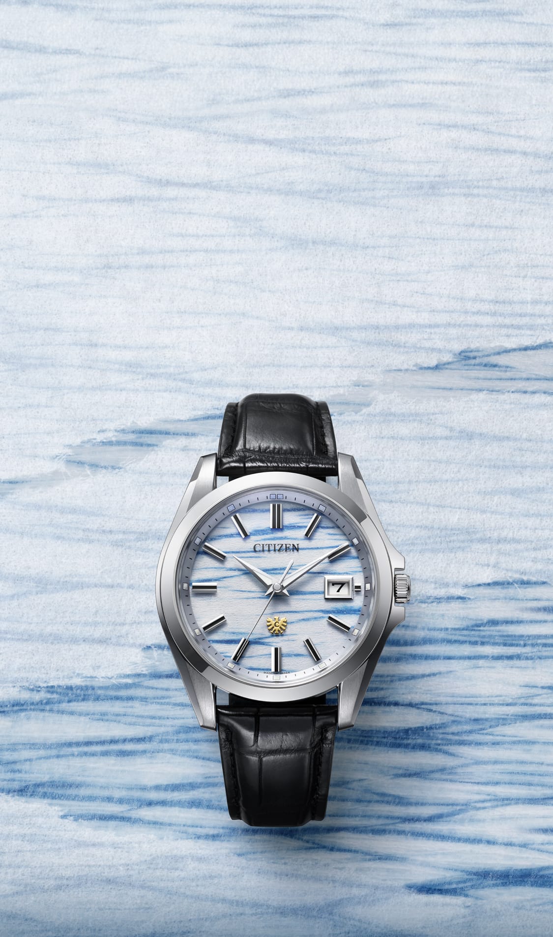 Indigóval festett washi papír a számlapon: 200 darabos The CITIZEN érkezik The CITIZEN New Limited-Edition Indigo Washi Paper Dial Model with Captivating Mist-like Patterns