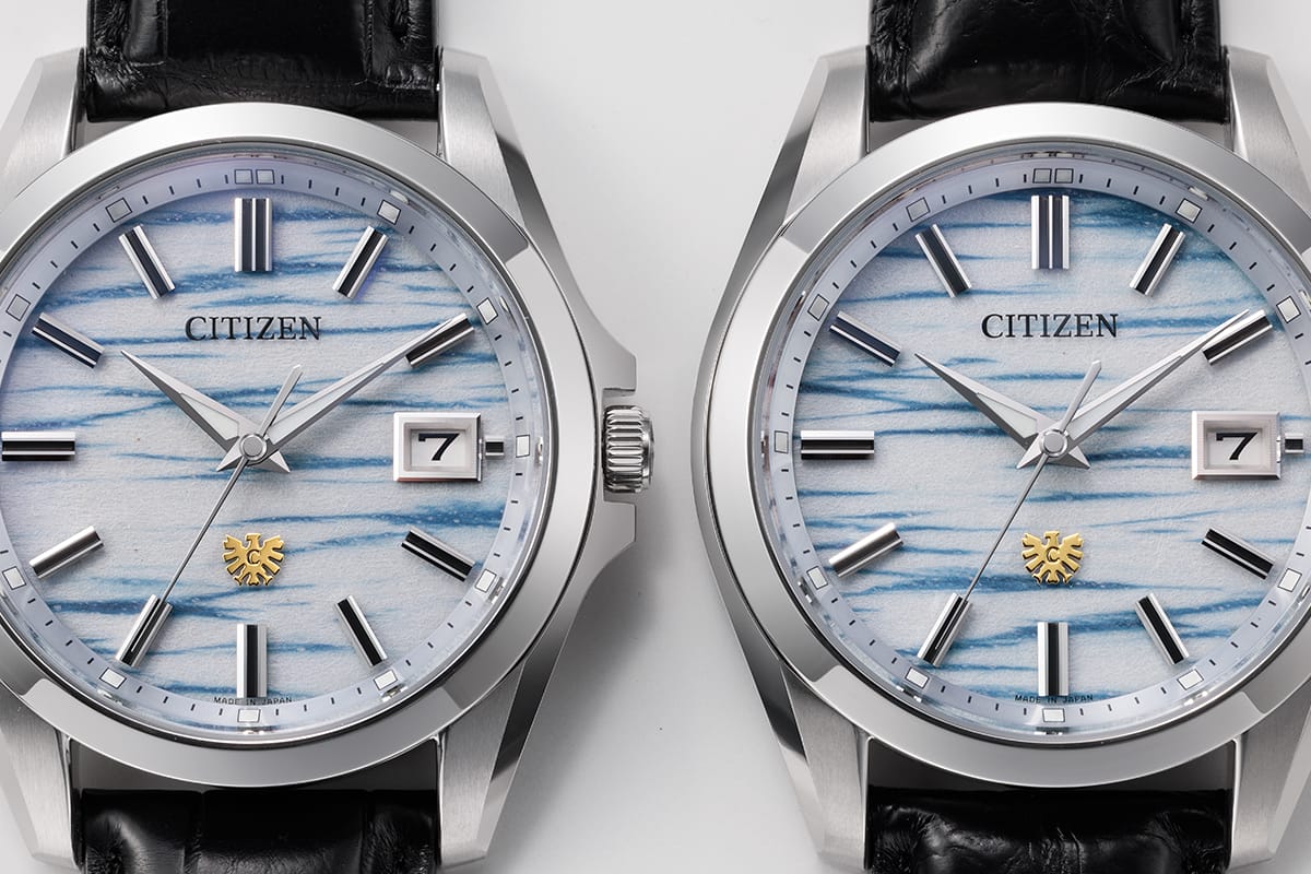 Indigóval festett washi papír a számlapon: 200 darabos The CITIZEN érkezik The CITIZEN New Limited-Edition Indigo Washi Paper Dial Model with Captivating Mist-like Patterns