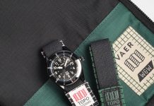 Két új színben és egy milliméterrel nagyobb tokkal tér vissza a Vaer x Topo x Worn & Wound Solar Hiker VAER 38MM20ATM